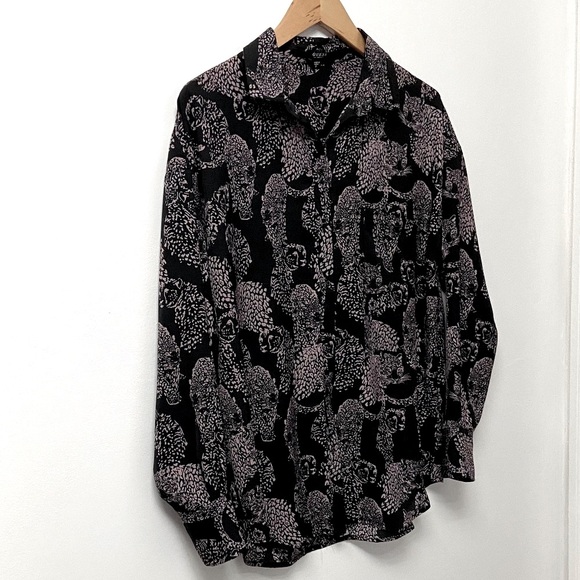 Guess Animal Print Blouse - Picture 2 of 4